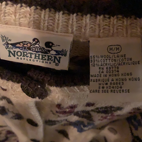 Adorable vintage northern reflections wool blend cardigan - Picture 5 of 6